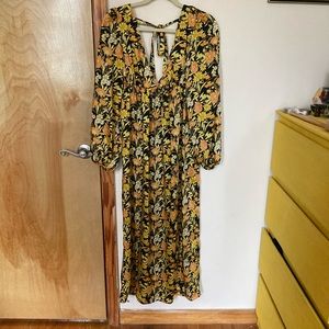 Yellow Flower Dress, ASOS